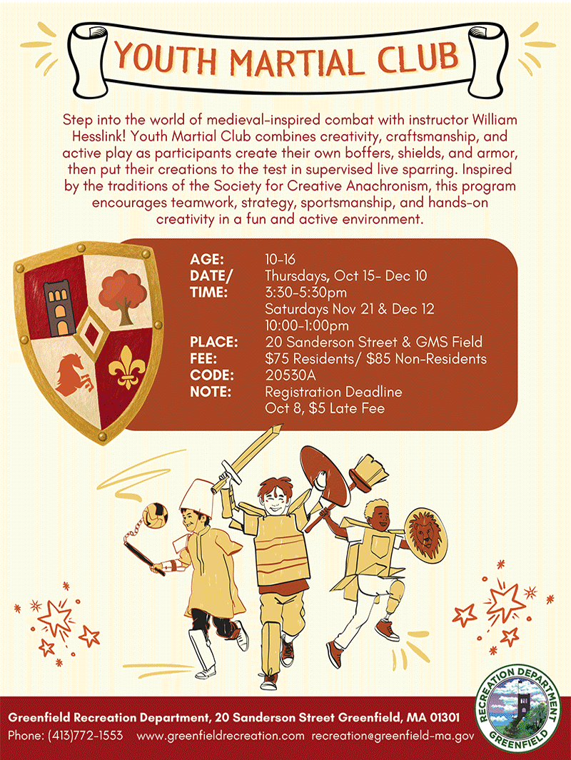 2026-27 Fall/Winter Programs & Events: Halloween, Basketball & Youth Marial Flyer pdfs