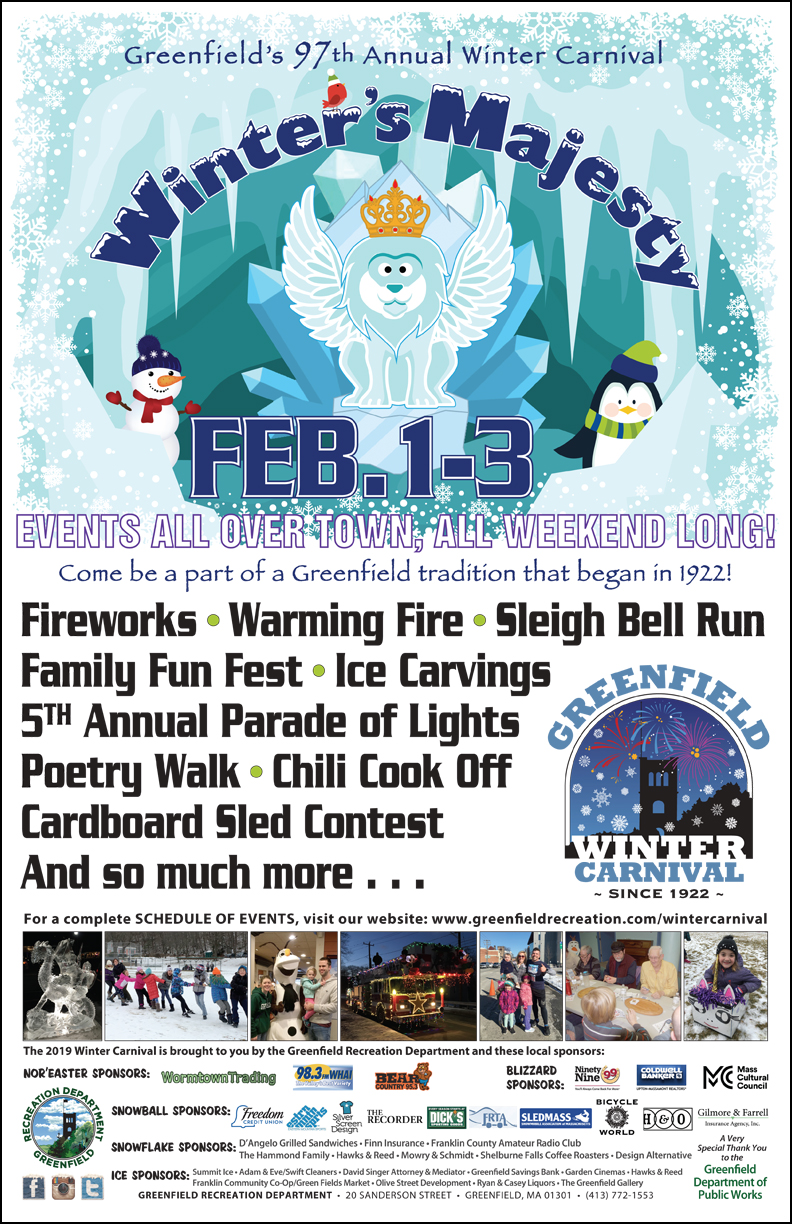 Greenfield Recreation Department l Annual Winter Carnival