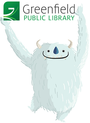 Yeti Hunt and Greenfield Public Library Logo
